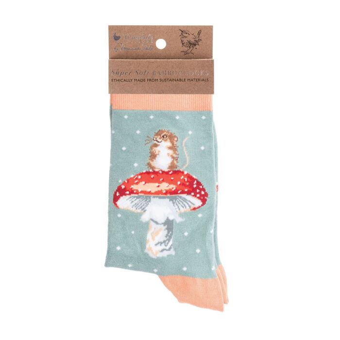 Wrendale Designs 'He's a Fungi' Mouse Socks